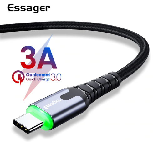 2019 Essager LED USB Type C Ca…