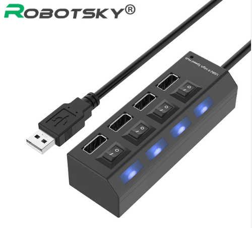 4 Port Micro USB Hub 2.0 USB S…