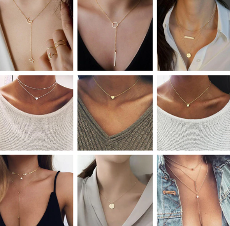 2019 Tiny Heart Necklace for Women SHORT Chain Hea&hellip;