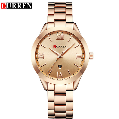 2019 CURREN Gold Watch Women Watches Ladies 9007 Steel Women's Bracelet Watches Female