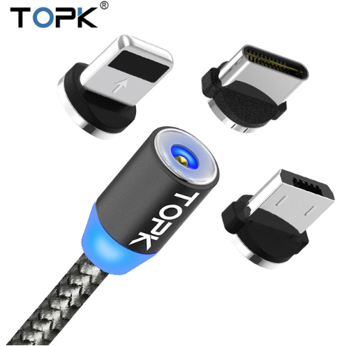 2019 TOPK LED Magnetic USB Cab…