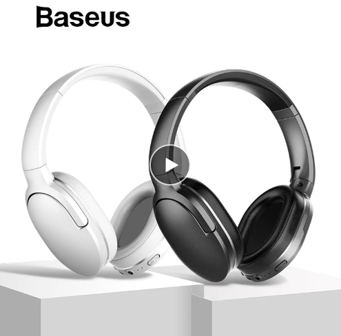 2019 Baseus D02 Bluetooth Headphone, Adjustable & Foldable 25 Hours Music Play Wireless Earphone