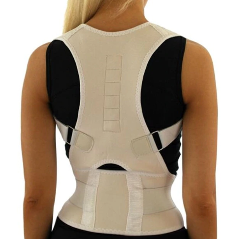 New 2019 Men Orthopedic Back Support Belt Correct Posture Brace Correcteur de Posture 10 Magnets XL 