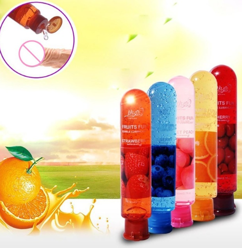 Adult Sexual Body Smooth Fruity Lubricant Gel Edible Flavor Sex Health Product 80ml