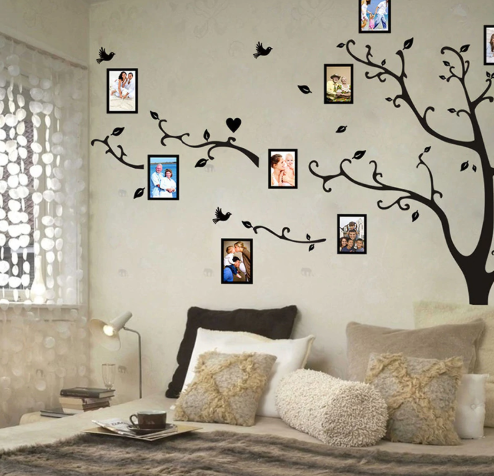 Large 180*260cm/70.9*102.4in colorful 3D DIY Photo Tree PVC Wall Decals/Adhesive Family Wall Sticker