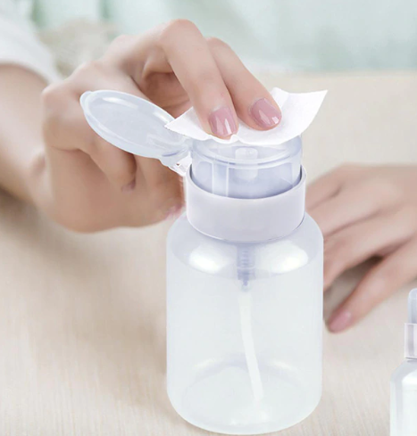 1Pcs Gel Nail Remover Bottle Spray Empty Pump Dispenser Nail Cleanser Liquid Bottle 120Ml Acetone Po