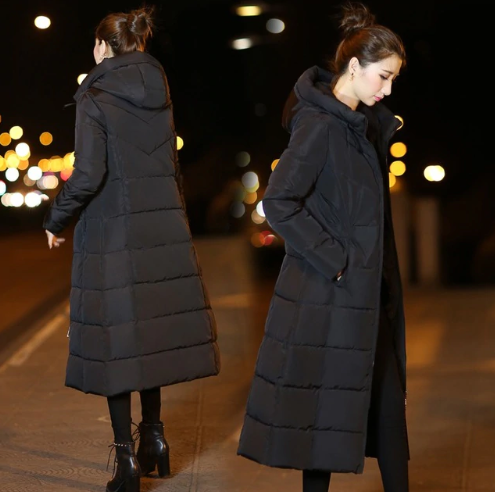 Korean Plus size 3XL cotton coat jacket 2019 new down cotton pad women's long slim cotton coat