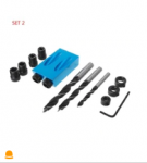 Pocket Hole Jig Kit 6/8/10mm Drive Adapter for Woodworking Angle Drilling Holes &hellip;