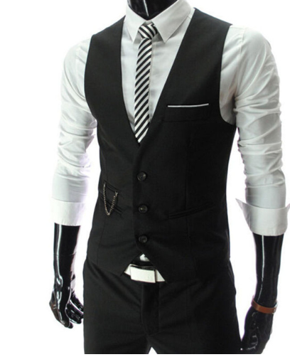 2019 New Arrival Dress Vests For Men Slim Fit Mens Suit Vest Male Waistcoat