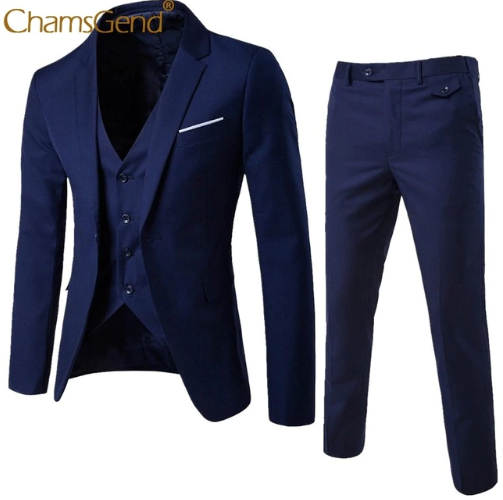 2019 Newly Design 3-Pieces Men Blazer Suit Set Man Male Tuxedo Trouses Pants Men