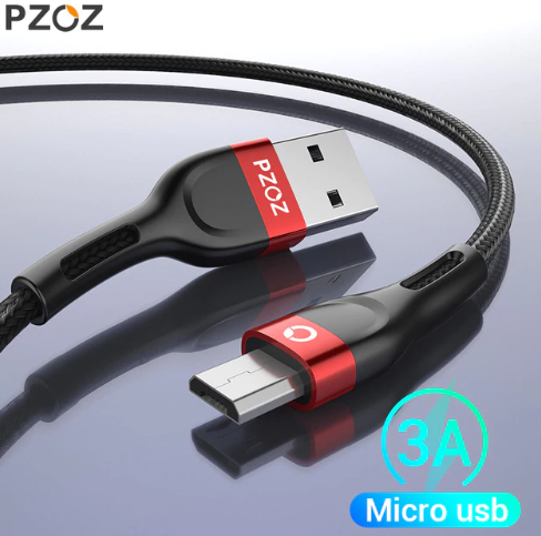 PZOZ Micro USB Cable 3A Fast Charging Microusb Charger Cord For Samsung