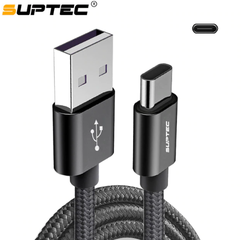 SUPTEC New Durable Braided Nylon USB Type-C Cable for Samsung Xiaom Huawei USB