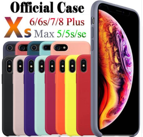 Have LOGO Original official Silicone Case For iPhone 7 8 XS Phone Case