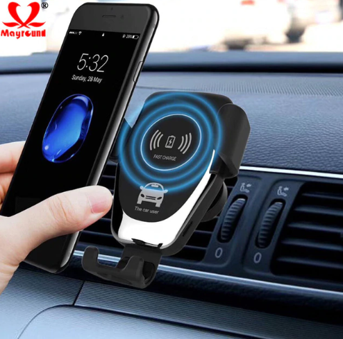 10W QI Wireless Fast Charger Car Mount Holder Stand For iPhone XS Max Samsung S9 For Xiaomi MIX 2S H