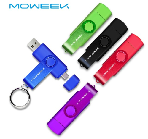 Moweek USB Flash Drive 2018 cle usb 2.0 stick 64G otg pen drive Smartphone Pendrive