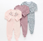 3pcs Newborn Sleepsuit Flower …
