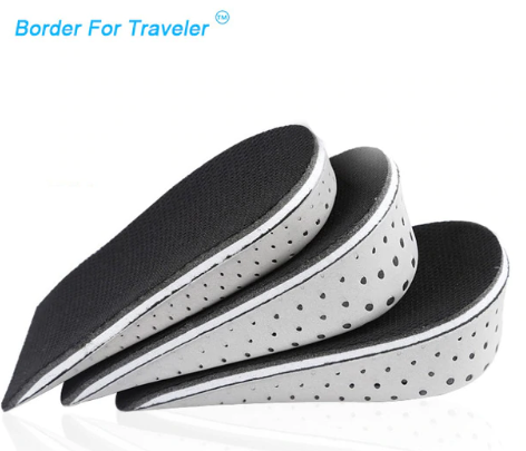 Memory Foam Height Increase insole Heel Lift Insert Taller Insole Shoe Pad Cushion Breathable Height