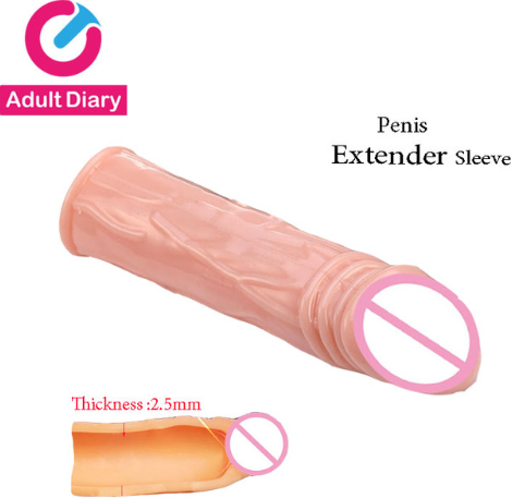 2019 Reusable Condom Penis Extender G point Stimulate Penis Enlargement Sleeve Condoms Extension Sex
