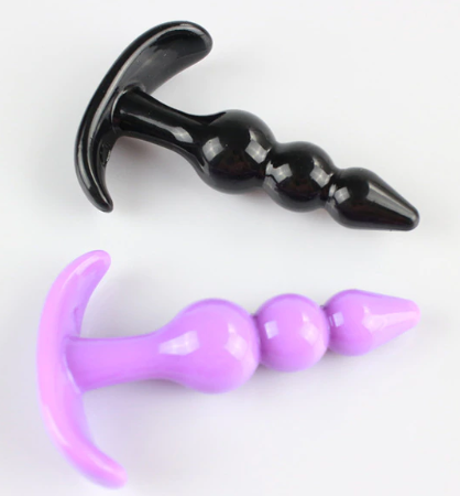 New 2019 Soft Silicone Anal Dildo Butt Plug Prostate Massager Adult Gay Products Anal Plug Beads Ero