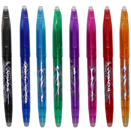 New 2019 8pcs / set 8 kinds of styles Rainbow Erasable pen New Best-selling Creative Drawing Gel pen